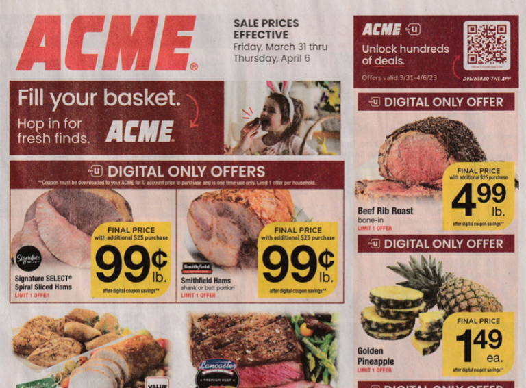Acme Ad for the Week of 3/31/23 | Living Rich With Coupons®