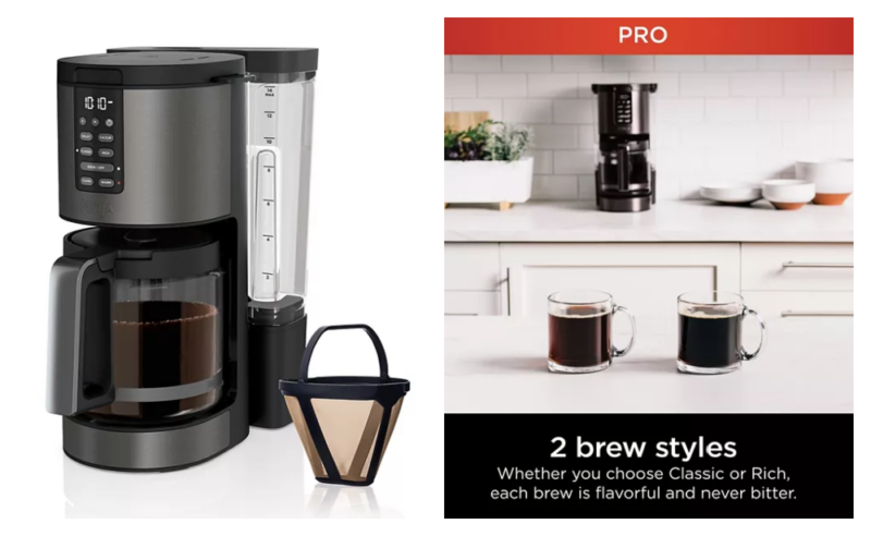 Ninja Programmable XL 14-Cup Coffee Maker PRO As low as $39 (Reg. $114.99)  After Kohl's Cash