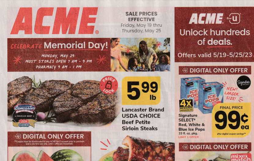 Acme Ad for the Week of 5/19/23 Living Rich With Coupons®