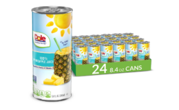 Stock Up Price! Dole 100% Pineapple Juice, 100% Fruit Juice 24 pk at Amazon
