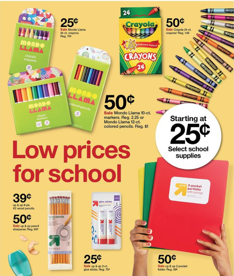Low Price on School Supplies at Target Happening NOW Prices Start at