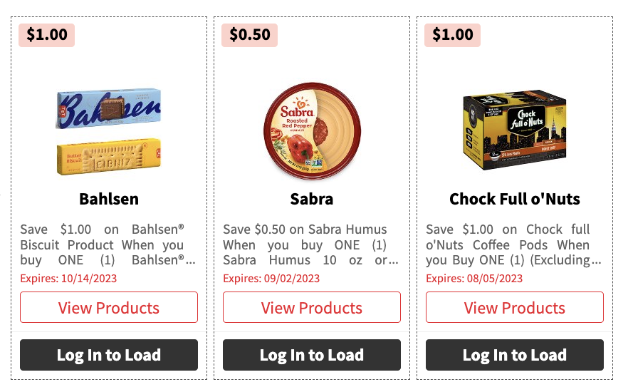 Over 100 in New ShopRite eCoupons Save on Bahlsen, Sabra, Chock Full