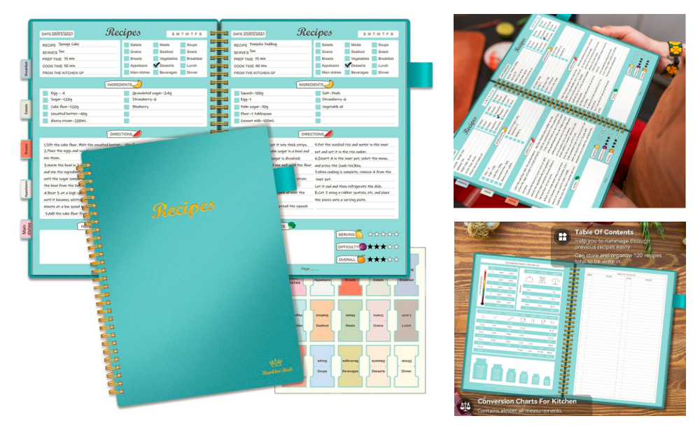 50% Off Coupon! Recipe Book to Write in Your Own Recipes {