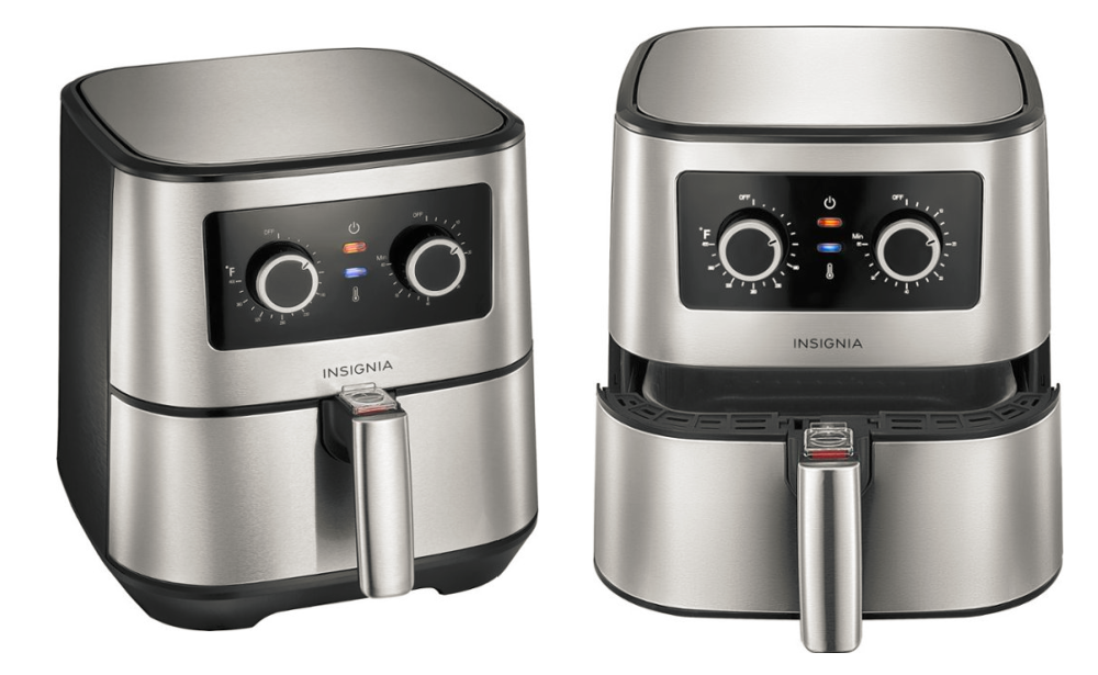 Insignia 5 Qt. Analog Air Fryer in Stainless Steel $39.99 (Reg. $99.99) +  Free Shipping!