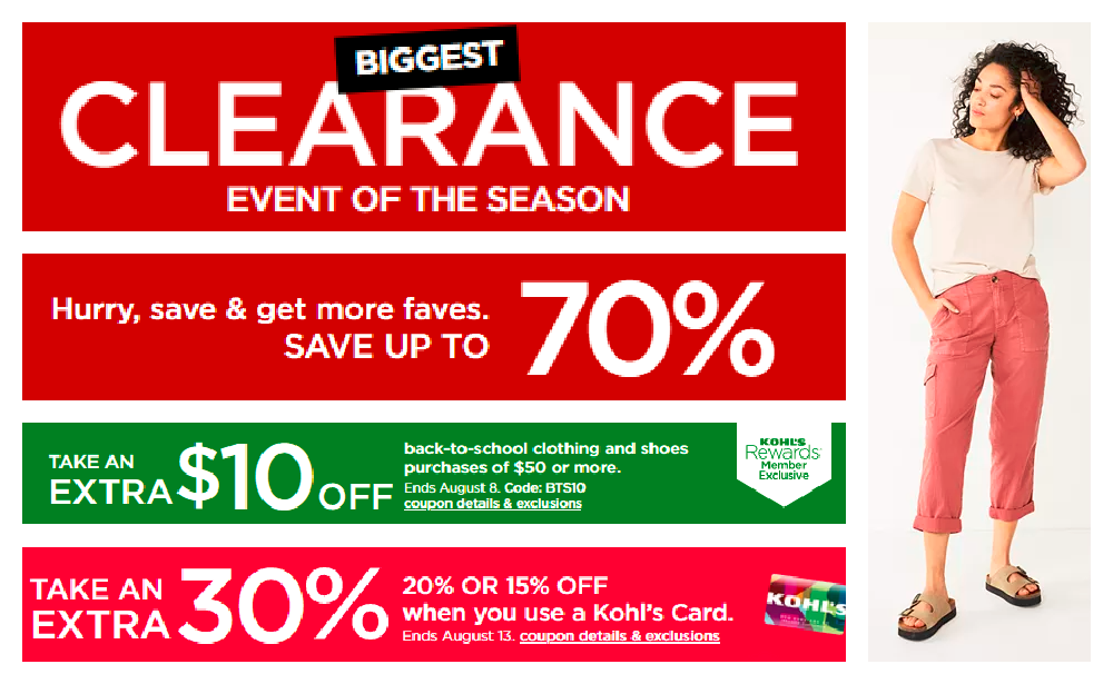 HURRY! 90% OFF CLOTHES,SHOES, & MORE! KOHLS CLEARANCE EVENT! 