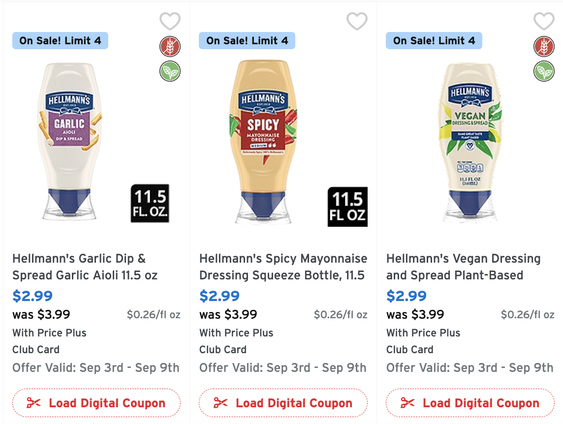 Hellmann’s Spicy Mayo, Vegan Spread or Garlic Aioli as Low as 0.74 at ShopRite Just Use Your