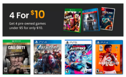 Hot Deal at Gamestop | Select Pre-Owned Games 4 for $10 (priced at $5 or less)