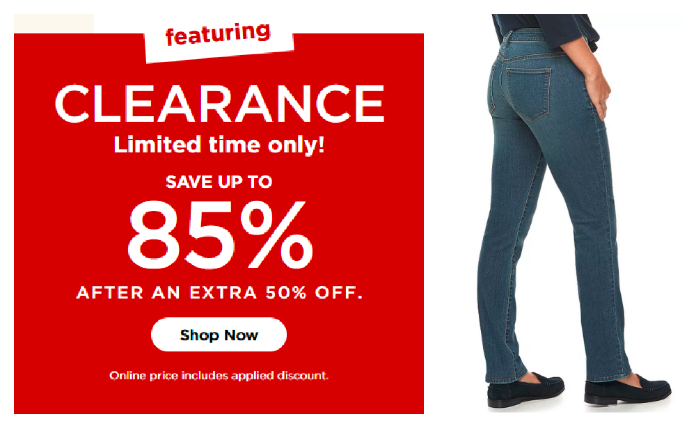 Up to 85% Off Clearance Sale at Kohl's with Extra 50% Off