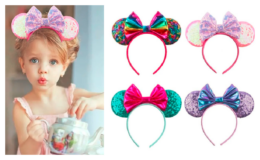 Mouse Ears Bow Headbands Set of 4 | Available on Jane.com for $15.99 + Free Shipping! (reg. $35)