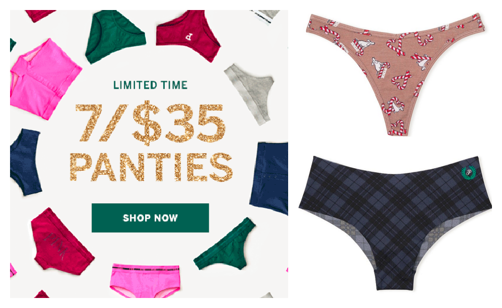 Limited Time! Victoria's Secret & PINK Panties 7 for $35 (Reg to