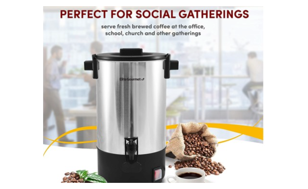 Stainless Steel 30-Cup Coffee Urn