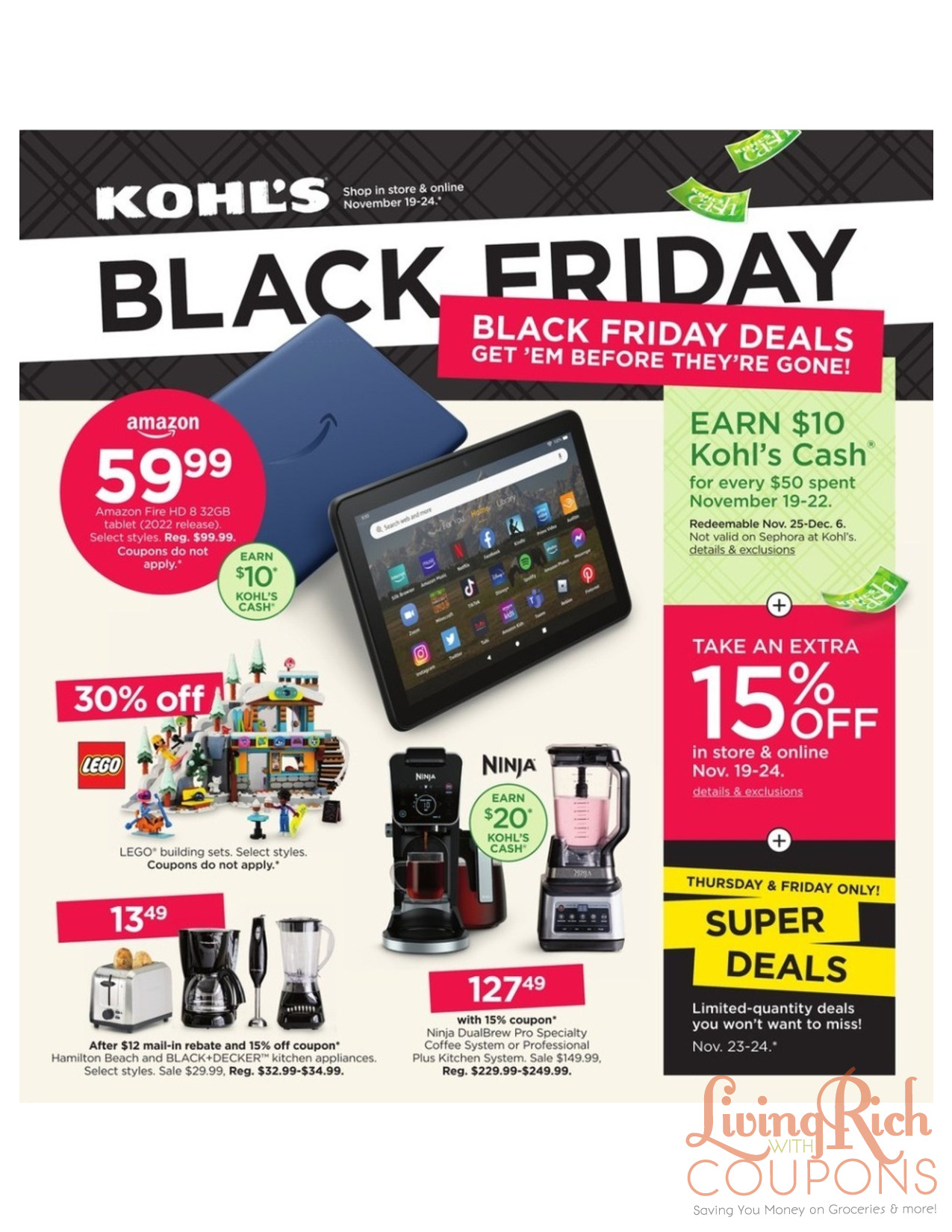 KOHL'S BLACK FRIDAY AD 2021  Super-Deals on clothing, kitchen, electronics  & more! 