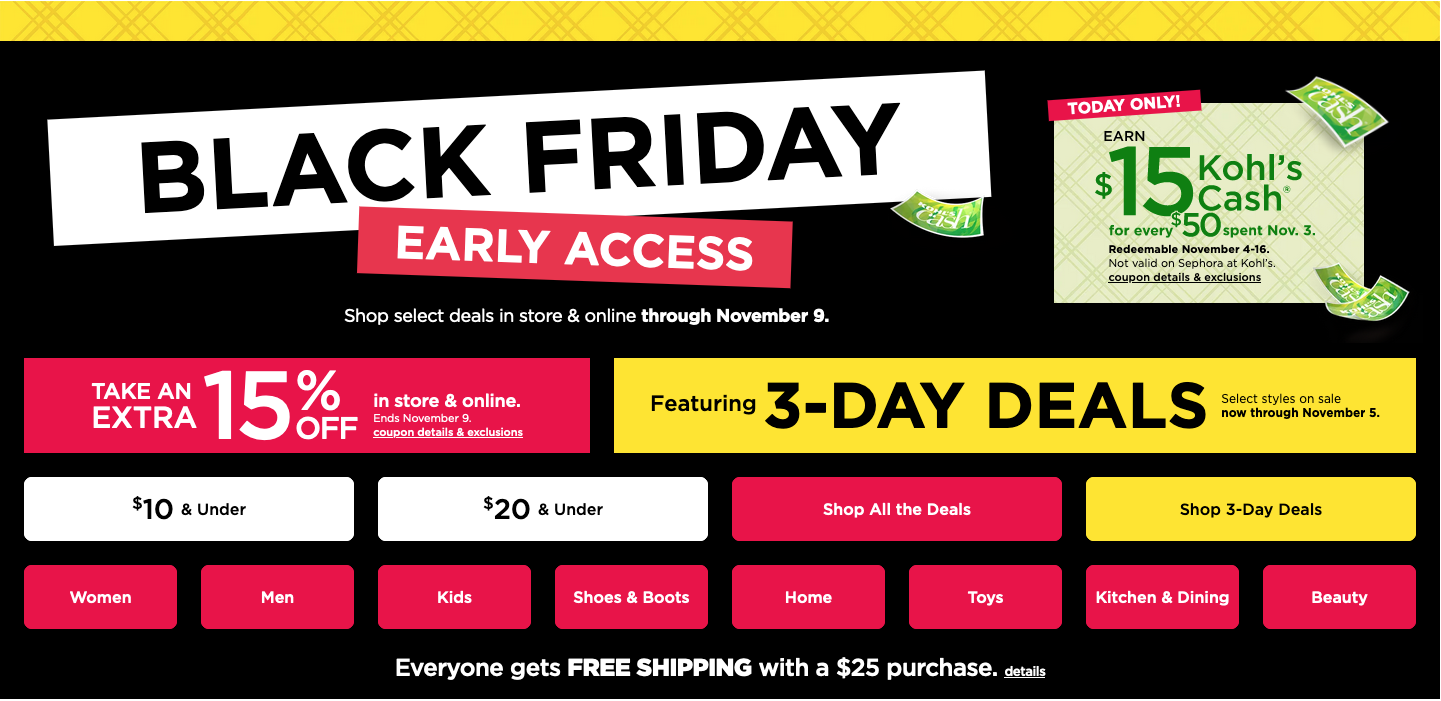 Kohls Black Friday Store Hours - Find out When Kohls Black Friday Deals  Start