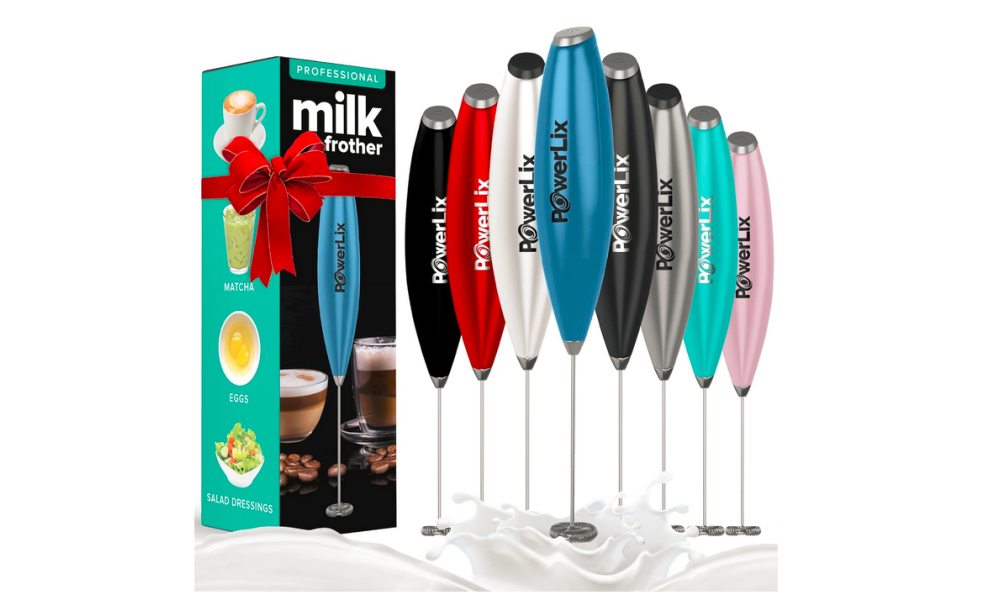 Powerlix 64% off PowerLix Milk Frother Handheld Battery Operated Electric Whisk ...