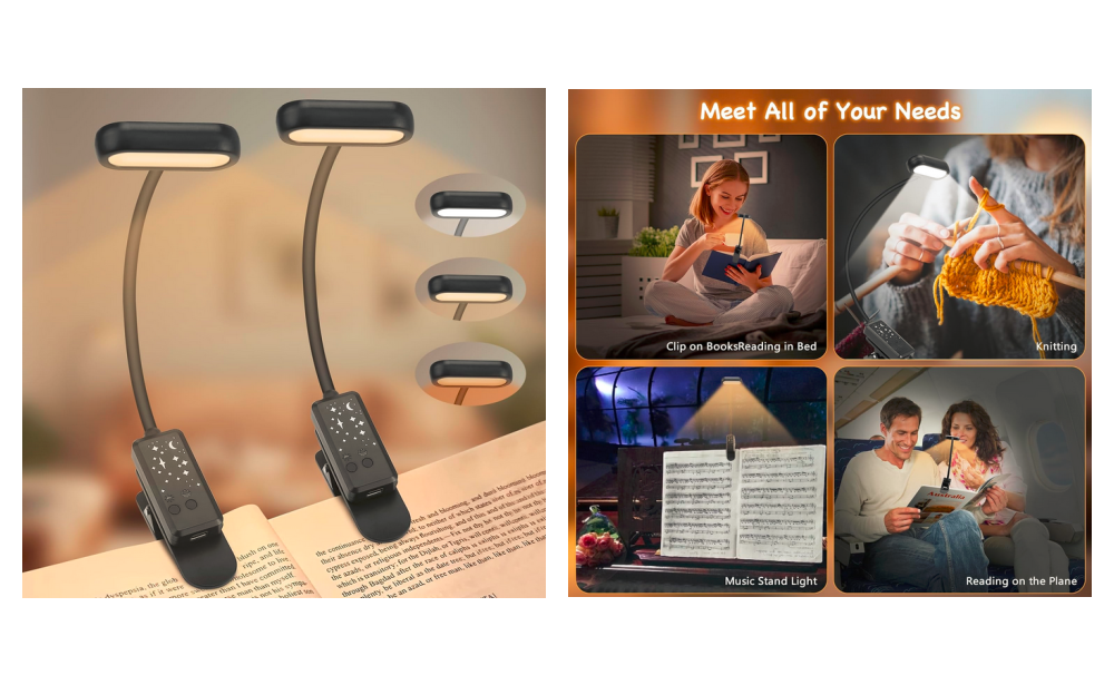 Extra 20% off Code | Book Light for Reading in Bed, 2 Pack Book Lights ...