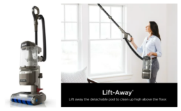 Shark Rotator Lift-Away Upright Vacuum with DuoClean PowerFins and Self-Cleaning Brushroll $128 (Reg. $379)