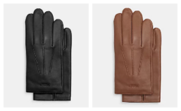 Coach 12 Days of Deals | Leather Gloves $44.40 (reg. $148) + Free Shipping