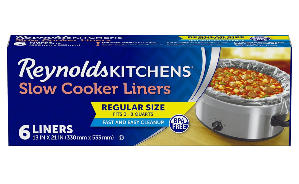 Reynolds Kitchens Slow Cooker Liners, Regular (Fits 3-8 Quarts), 6