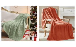 72% off AMELIE Home Hollow Cable Knit Blanket {Amazon}