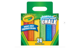 Crayola Washable Sidewalk Chalk 24ct $2.49 at Walmart | Reg: $12.97
