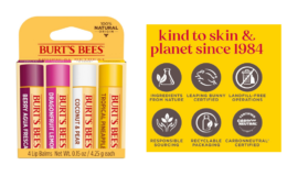 50% Off Burt's Bees Lip Balm Pack,  4 Tubes, 0.15 oz. {Amazon}