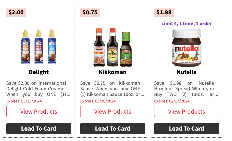 Over 200 in New ShopRite eCoupons Save on International Delight, Kikkoman, Nutella & More