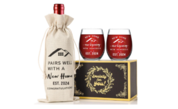 50% off YUEYUQIU New Home Wine Bag Glass Set Gift {Amazon}