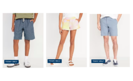Old Navy Shorts for the Family $10-$12 | Today Only!
