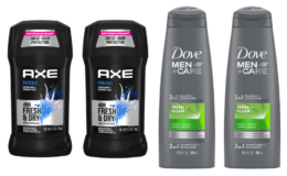 Instant Savings | Pay $5.16 for $22.76 in Axe & Dove Men's Products at Stop & Shop