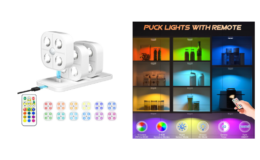 New Code! 70% off LIGHTBIZ-CAN-DO 3Pack Rechargeable Puck Lights at Amazon