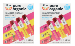 $4 Off Pure Organic Layered Fruit Bars Variety Pack 28 count (Pack of 1)