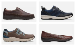 Up to 69% Off Clarks Shoes |  Men's Leather Slip On $43.99 (Reg. $140), Women's Cloudstepper Breeze $29.99 (Reg. $75)