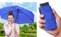 50% off Compact Travel Umbrella on Amazon | Fits Anywhere!