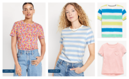Old Navy Women and Kid's Tees $4-$5 | Today Only!