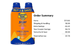 HUGE Savings on Banana Boat Sunscreen 2 Pack on Amazon