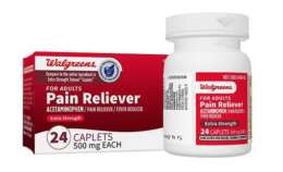 Walgreens Pain Relief Caplets 24 ct $0.69 each | Reg: $5.49