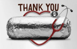 100,000 Healthcare Workers will Win Free Burrito  from Chipotle!