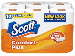 Big Savings on Scott Comfort Plus 12 Double Roll Toilet Paper!