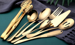 50% off Gold Silverware & Serving Pieces on Amazon | Trendy Gold Pieces