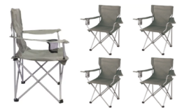 Ozark Trail Classic Folding Camp Chairs, with Mesh Cup Holder, Set of 4 - $28 (Reg. $44.97) at Walmart