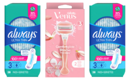 Pay $12.37 for $26.37 worth of Always & Venus at Stop & Shop {Instant Savings}