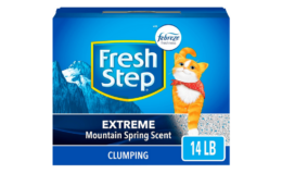 Extra 50% off! Fresh Step Clumping Cat Litter, Extreme Odor Control, Mountain Spring Scent With Febreze, 14 lbs {Amazon}