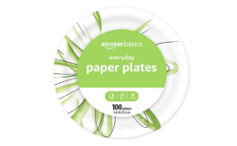 Stock Up Price! Amazon Basics Everyday Paper Plates, 8 5/8 Inch, Disposable, 100 Count {Amazon}