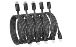 87% Off USB C Cable 5Pack at Amazon | Pick Up a Few Extra Cords