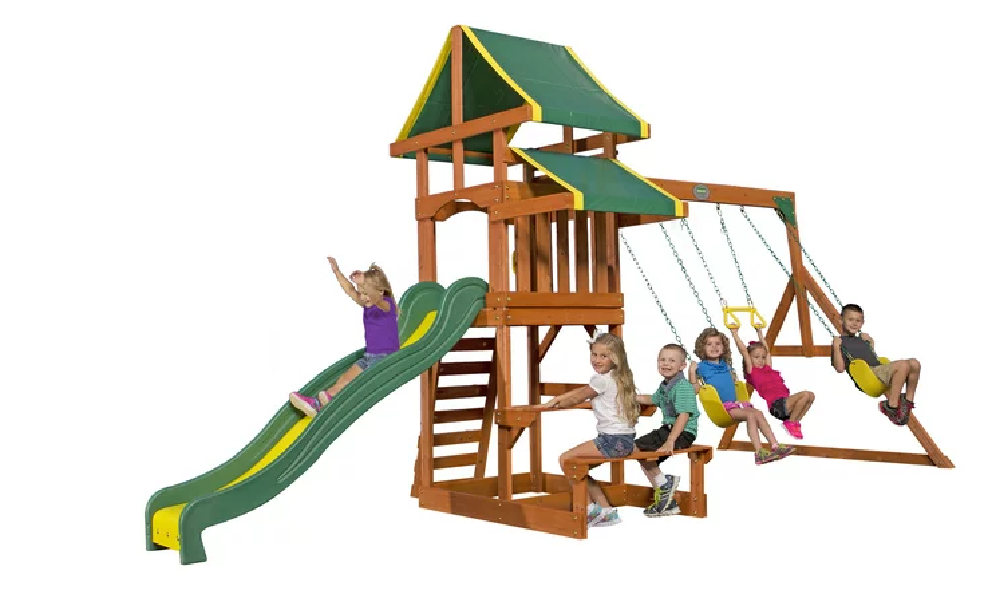 Backyard Discovery Tucson Cedar Wooden Swing Set 498 (Reg. 700