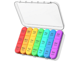 50% off Pill Organizer on Amazon | Use for Vitamins or Meds!