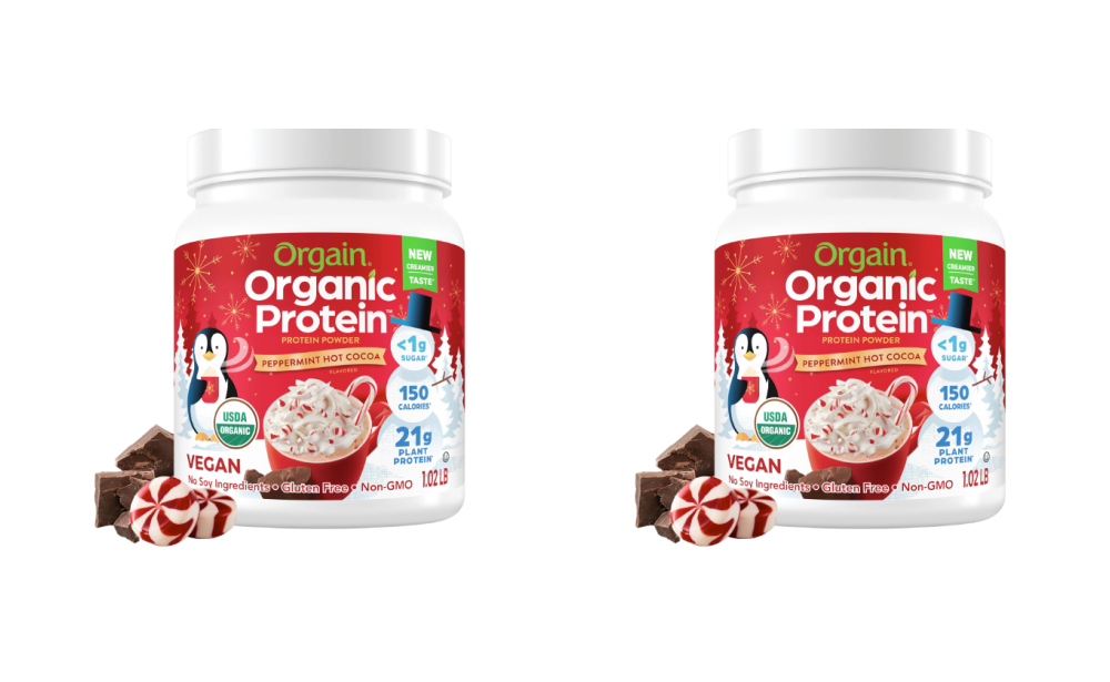 41% Off Orgain Organic Vegan Protein Powder, Peppermint Hot Cocoa Holiday Flavor {Amazon ...
