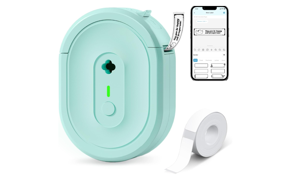 50% off Label Maker Machine with Tape on Amazon | Under $9