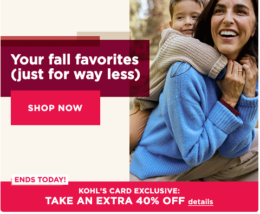 Check Your Accounts! Extra 40% off for Kohl's Card Members + $10 Off $50 Home