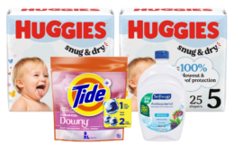 New $5/$25 Dollar General Coupon | Pay $13 for $34 worth of Huggies, Tide & Softsoap | Just Use Your Phone {10/25 ONLY}